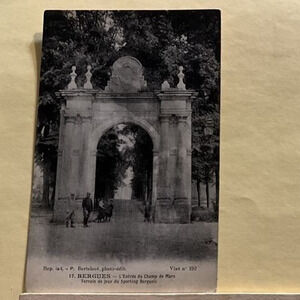 Old Vintage Antique Photo French Postcard Bergues France Early 1900s Unposted